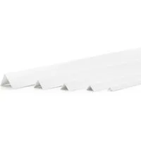 DQ-PP Winkelprofil DQ-PP WINKELPROFIL, 5m (5x1m), 10x10mm-40x40mm, PVC, Eckprofil, L Profil, Kunststoff Winkelleiste,Außenecke Kantenschutz Wand