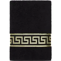 Belle Arti Handtücher Luxus Mäander Gästetücher Badetücher Duschtücher Saunatücher in Set, Frottee (2-St), schwarz, weiss, beige, rot, gold, 100% Baumwolle, Frottee, eingestickt