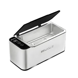 Mugle 40W Portable Jewelry Cleaner 46kHz U1trasonic Vibration Power with Touch Screen 4 Cleaning Times Setting and 304 S