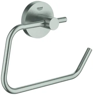 GROHE WC-Papierhalter Essentials 40689 ohne Deckel Metall supersteel, 40689DC1 40689DC1