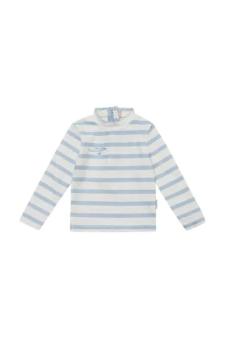 Leevje Langarm UV Shirt 'Blue Stripes' 86/92