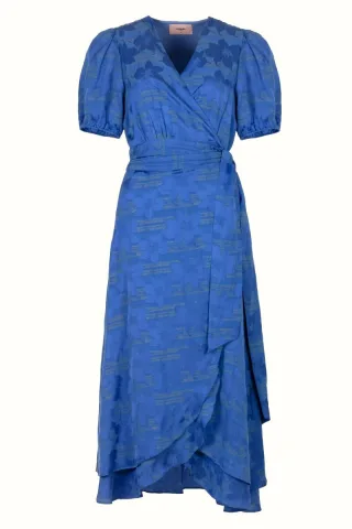 Freebird - Kleid - Blossom blau - Gr. - M