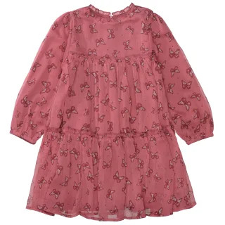 STACCATO - Md.-Kleid dark peach aop - Gr. - 110