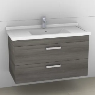 Artiqua 411 Waschtischunterschrank für Starck 3 030410 Graphit Struktur quer, 411-WU2L-D07-7098-401 411-WU2L-D07-7098-401