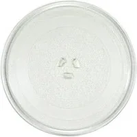 BAYLI Mikrowellenteller Mikrowellenteller 24,5 cm, Drehteller für Mikrowelle, Glasteller