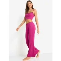 LSCN by LASCANA Pyjama (2 tlg) mit Kontrast-Häkelkanten