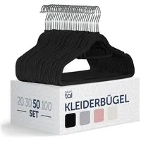 Blumtal Kleiderbügel Rutschfest - Samtoptik - Platzsparend, (100-tlg), Premium inkl. Krawattenhalter, 360° drehbar, Anti-Rutsch Bügel