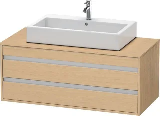 Duravit Ketho Konsolenwaschtischunterbau wandhängend Natur Eiche Matt 1200x550x496 mm - KT665603030 KT665603030