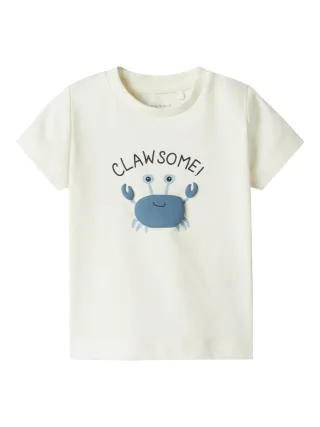 NAME IT - NBMFAKKEL SS TOP BOX cloud dancer - Gr. - 68