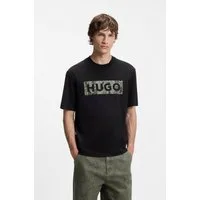 HUGO T-Shirt Nerpient Rundhalsausschnitt, Regular Fit, Logo-Druck
