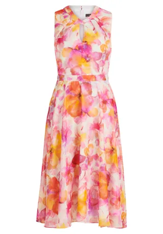 Vera Mont - Chiffonkleid pink/orange - Gr. - 42