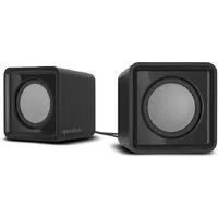Speedlink TWOXO Stereo Speakers, schwarz - PC-Lautsprecher 2.0 (5 W, mit Klinkenstecker für Gaming und Musik)