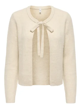 ONLY - ONLJESSIE LS ONE STRING CARDIGA KNT NOOS Pumice Stone - Gr. - M