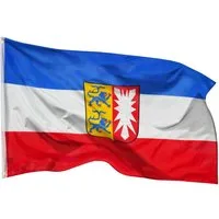 PHENO FLAGS Flagge Schleswig Holstein Flagge 90 x 150 cm Fahne Bundesländer Wappen (Hissflagge für Fahnenmast), Inkl. 2 Messing Ösen