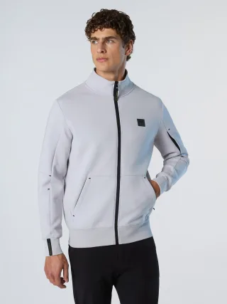 North Sails Sweatshirt Scuba-Gewebe mit durchgehendem Reißverschluss