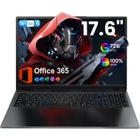 MENGHU 17,6” Laptop Intel Alder Lake N95 3,4GHz WiFi 6 16GB RAM 640GB SSD Notebook (Windows 11, Alder Lake N95, 16 GB, 16 GB HDD, 640 GB SSD, Intel UHD Graphics)