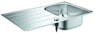 GROHE Edelstahlspüle K200 31552_1 mit 1 Becken Abtropffläche 860x500mm, 31552SD1 31552SD1