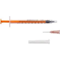 Zarys Absaugspritze 25 x Zarys dicoTUBER Einwegspritze 1ml mit Kanüle, (Spar-Set), abnehmbare Nadel