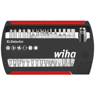 Wiha Bit Set XLSelector Security Standard 25 mm gemischt 31-teilges Set 1/4 zoll C6,3 - 5 Stück - 29416
