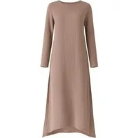 WENOR Longtunika Musselin 100 % Baumwolle 125 cm, Seitenschlitze, Modest Fashion 34–50