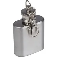 Macma Schlüsselanhänger Mini Flachmann mit Schlüsselanhänger / aus Edelstahl / 30 ml