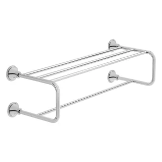 VitrA Origin Classic Handtuchhalter mit Ablage Wandmontage Breite 60 cm Chrom,A44525 A44525