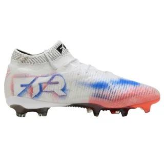 Puma - "Future 8 Ultimate" Fußballschuhe mit festem Boden für Herren/Damen Unisex (Weiß/Schwarz/Rot)
