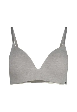 SKINY - SKINY Damen Triangel gepaddet Classicotton grey melange - Gr. - 75 A