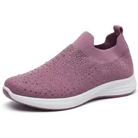 Pogolino PG37 Slip-On Sneaker Slip-On Sneakers mit Glitzer und Fußbett herausnehmbare Sohle
