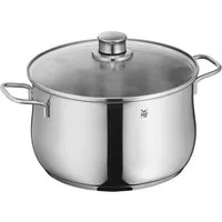 WMF Fleischtopf Diadem Plus, Cromargan® Edelstahl Rostfrei 18/10 (2-tlg), breiter Schüttrand, außergewöhnliches Design, spülmaschinengeeignet