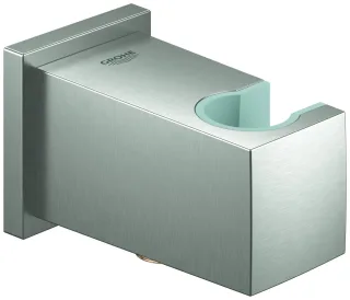 GROHE Wandanschlussbogen Euphoria Cube 26370 mit Brausehalter supersteel, 26370DC0 26370DC0