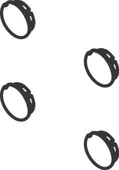 Hansgrohe Abdeckkappen Eckablage AddStoris 94205000