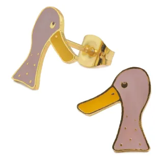 Enten Ohrringe vergoldet