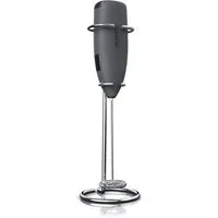 Arendo Milchaufschäumer elektrischer Stab Handmilchaufschäumer mit Batteriebetrieb, Spezialspirale, 14.200 U/min, für Cappuccino, Shakes, Cocktails uvm.