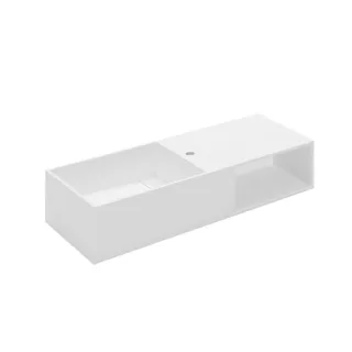 Cosmic Compact Waschbecken mit Ablagefach B: 100 T: 40 cm, mit 1 Hahnloch, 739121801 739121801
