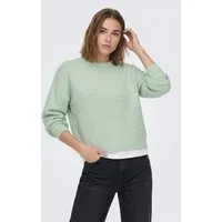 ONLY Rundhalspullover ONLSIMONI L/S O-NECK PULLOVER KNT NOOS Materialmix, regular fit