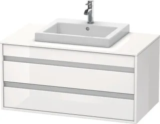 Duravit Ketho Konsolenwaschtischunterbau wandhängend Weiß Hochglanz 1000x550x496 mm - KT675502222 KT675502222