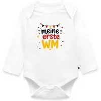 Spreadshirt Langarmbody Meine Erste WM Deutschland Fan Tages Baby Body Langarm (1-tlg)