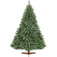 Salcar Künstlicher Weihnachtsbaum PVC Künstlicher Weihnachtsbaum mit Weihnachtsbaumständer Tannenbaum, Nordmanntanne, 210 cm hoch, 148 cm Durchmesser und 1066 Spitzen
