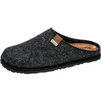Fischer-Markenschuh Helge Pantoffel aus PET Upcycling Filz, Einlegesohle aus Leder ist herausnehmbar