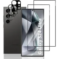 SmartUP Displayschutzglas 2X Schutzglas für Samsung Galaxy S24 Ultra Panzerfolie Display Kamera, Displayschutzglas