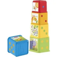 Fisher-Price® Lernspielzeug Fisher-Price Stack & Explore Blocks 5 Würfel m. Strukturen ab 6 Monate