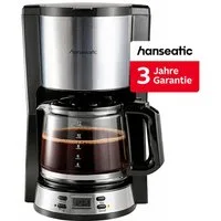 Hanseatic Filterkaffeemaschine HCMD151000SD, 1,5l Kaffeekanne, Papierfilter 1x4, inkl. 3 Jahre Herstellergarantie