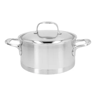 Demeyere Atlantis 7 Bratentopf mit Deckel 20 cm, 18/10 Edelstahl