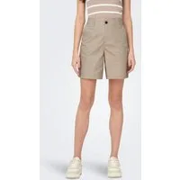 ONLY Shorts ONLZORA MW BERMUDA SHORTS PNT Baumwolle, locker geschnitten