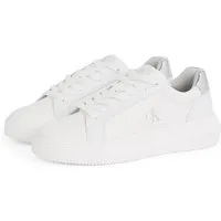 Calvin Klein Jeans CHUNKY CUPSOLE LOW MG Sneaker, Schnürschuh, Freizeitschuh, Halbschuh mit Fersenkontrast