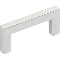 SO-TECH® Möbelgriff Stangengriff E8, aus echt Edelstahl, Profil eckig 10x10 mm (1-St), glänzend poliert, Bohrlochabstand 64 mm, mit Schrauben