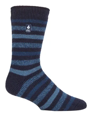Wärmehalter - Herren extra dicke Thermosocken für den Winter | Warme flauschige Fleece isolierte Socken | Geschenke für Männer - Navy (Dublin)
