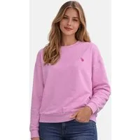 U.S. Polo Assn. Sweatshirt USKalatine Pullover Rundhals – Baumwollmix Sweater Weicher Rundhalspullover mit Stretch und Logo-Stickerei