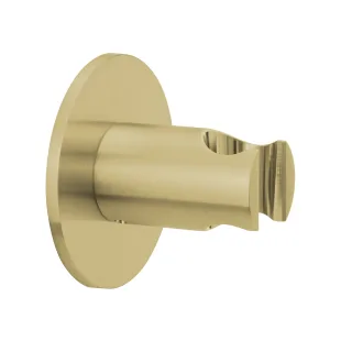 Herzbach spa ix pvd Wandhalter rund rosette 70 rund brass, Brass Steel, 21.994100.1.41 21.994100.1.41